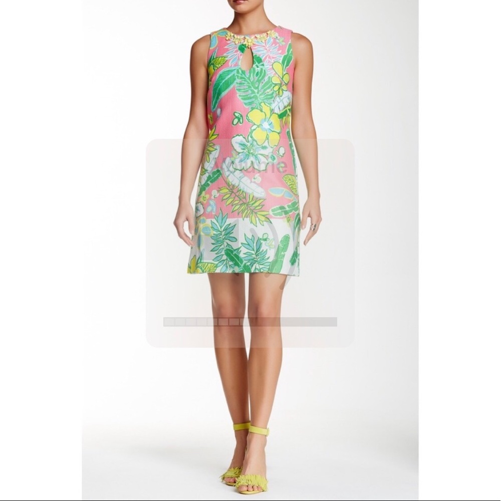 Just ... Taylor bejeweled floral dress